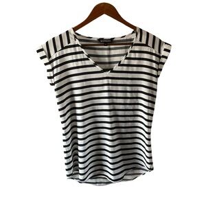 EXPRESS BLOUSE TOP V-NECK CAP SLEEVES, Sz XS Tunic Chiffon Style